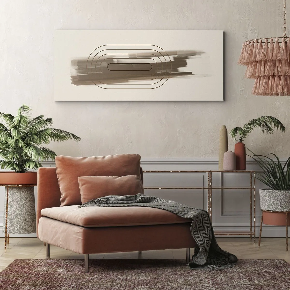 Lærredstryk - Billede på lærred - Et pust af gråvejr - 120x50 cm