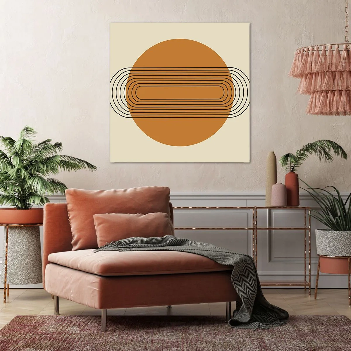 Lærredstryk - Billede på lærred - Den perfekte plan - 70x70 cm