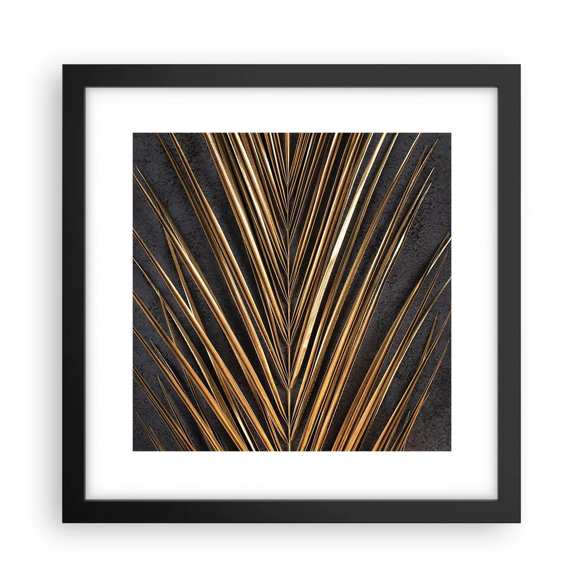 Plakat i sort ramme - Tropernes guld - 30x30 cm