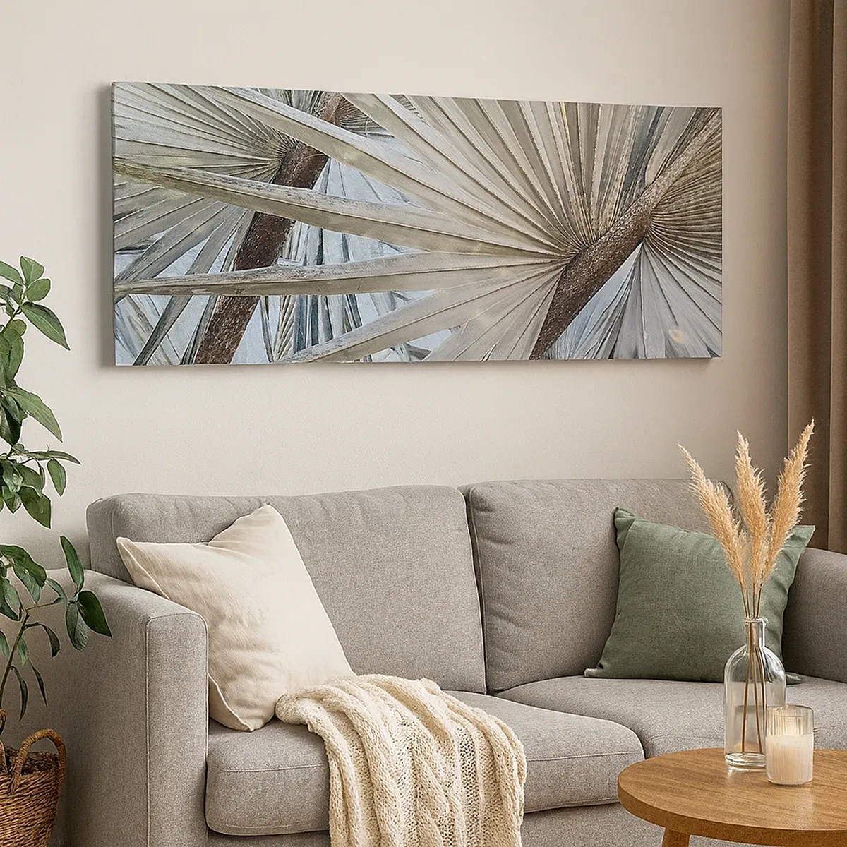 Lærredstryk - Billede på lærred - Ventilatorer i troperne - 30x30 cm