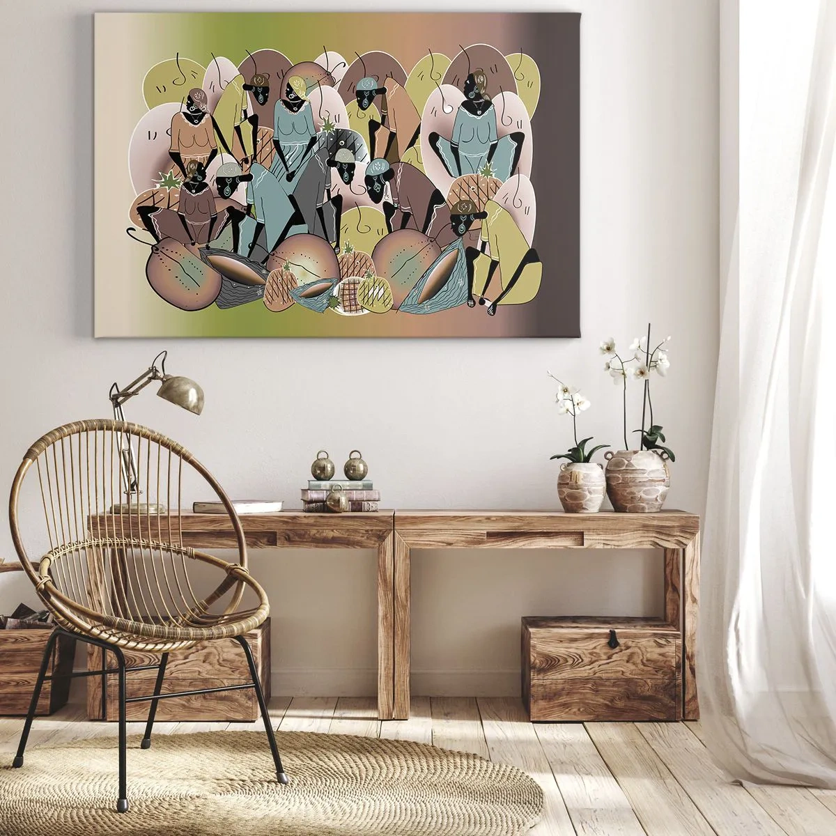 Lærredstryk - Billede på lærred - Den store fejring er på vej - 70x50 cm