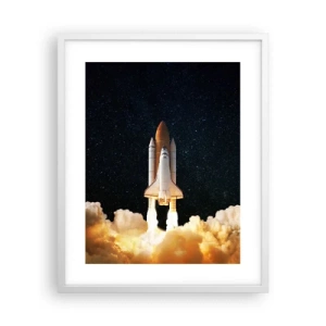 Plakat i hvid ramme - Ad astra! - 40x50 cm