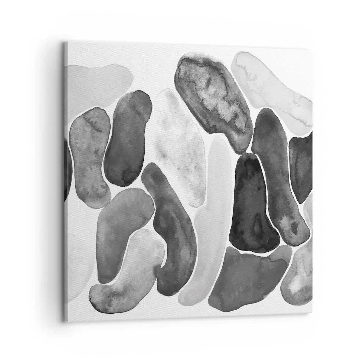 Lærredstryk - Billede på lærred - Stenet abstraktion - 50x50 cm