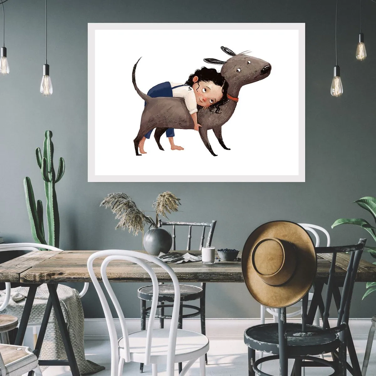 Plakat - Bedste venner - 91x61 cm