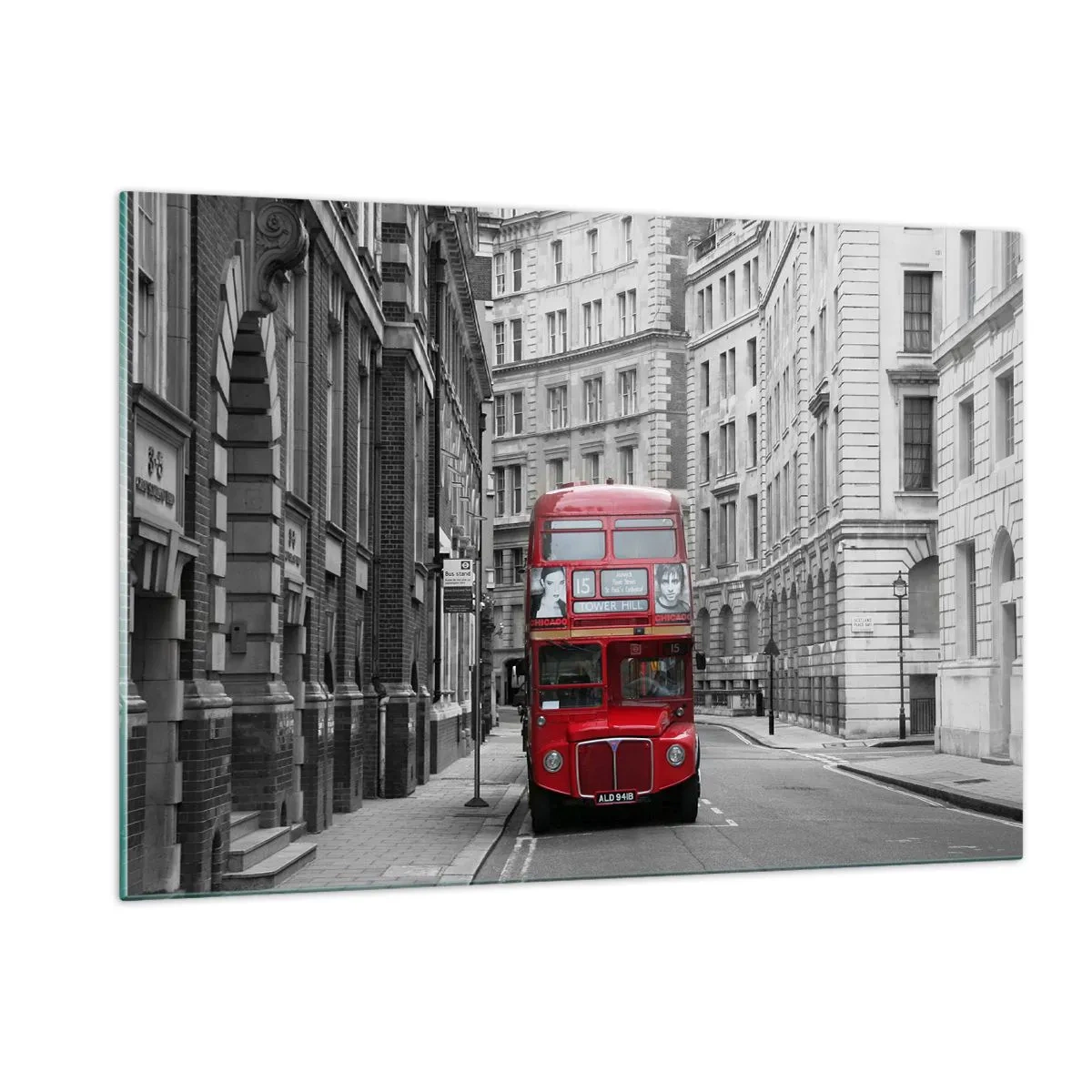 Billede på glas - Hverdagen behøver ikke at være grå - 120x80 cm