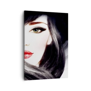 Lærredstryk - Billede på lærred - Safir blik - 50x70 cm