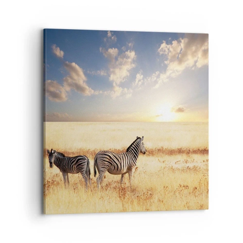 Lærredstryk - Billede på lærred - Gå væk, forstyrr ikke freden - 70x70 cm