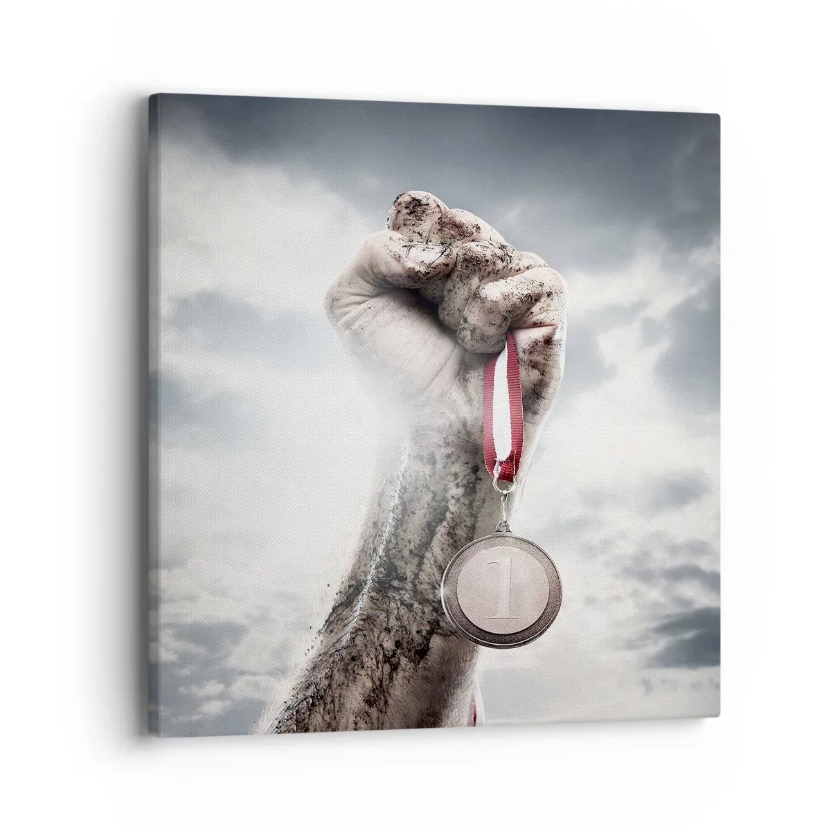 Lærredstryk - Billede på lærred - Per aspera ad astra - 40x40 cm