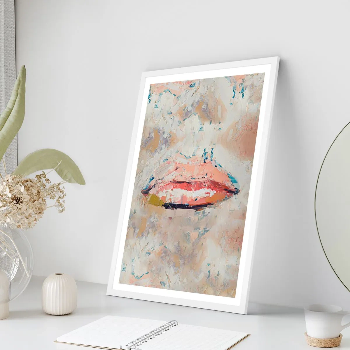 Plakat i hvid ramme - Vækker sanserne - 30x40 cm
