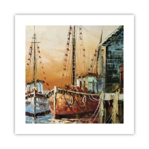 Plakat - Fredelig tilbagevenden - 40x40 cm