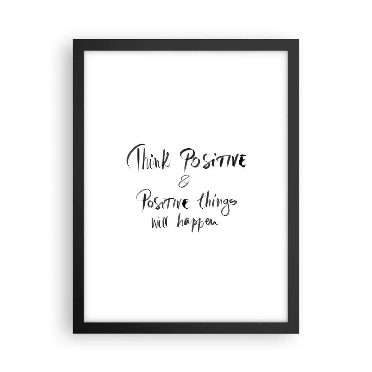 Plakat i sort ramme - Hvordan skal man leve? - 30x40 cm