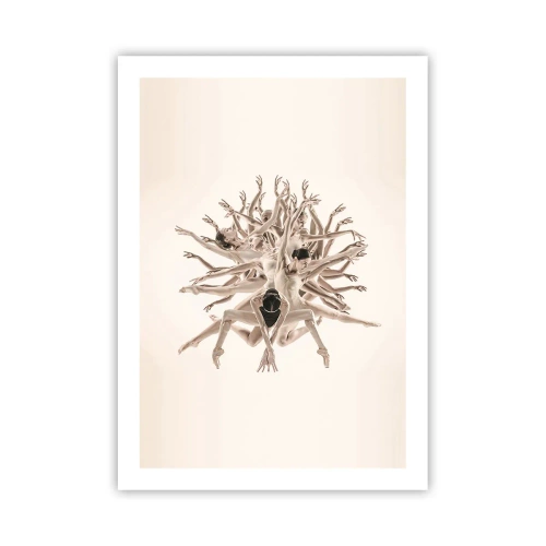 Plakat - Blomstrende i dans - 50x70 cm