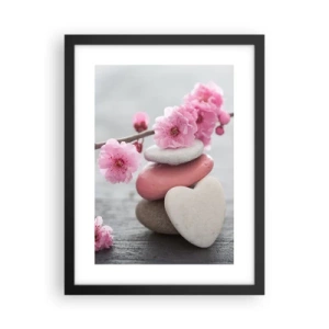 Plakat i sort ramme - Kirsebærblomstens lyksalighed - 30x40 cm