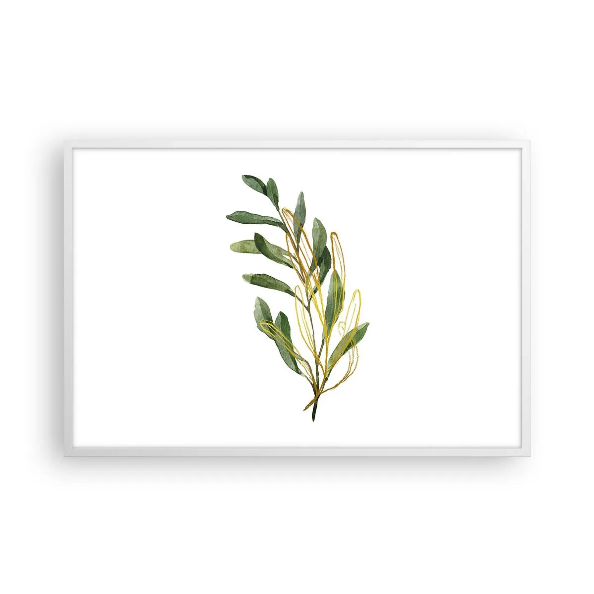 Plakat i hvid ramme - Alt, hvad der er godt - 91x61 cm