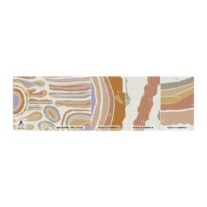 Fototapet Prøve Standard Eco - Farverige tværsnit - Pastel, Boho, Minimalistisk - 100x30 cm