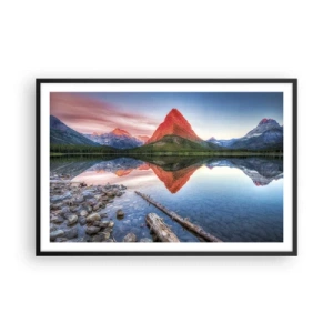 Plakat i sort ramme - Varme og kulde - 91x61 cm