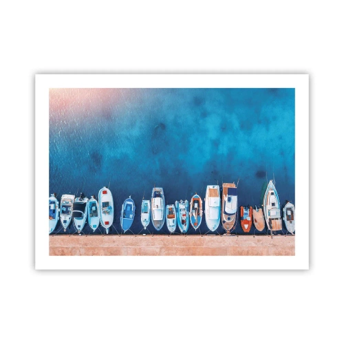 Plakat - I én række - 70x50 cm