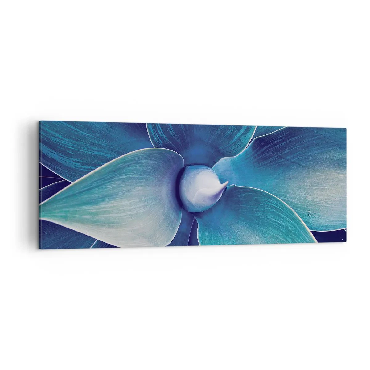 Lærredstryk - Billede på lærred - Blå fra himlen - 140x50 cm
