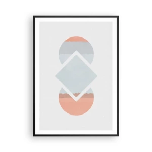 Plakat i sort ramme - Situationen er klar - 70x100 cm