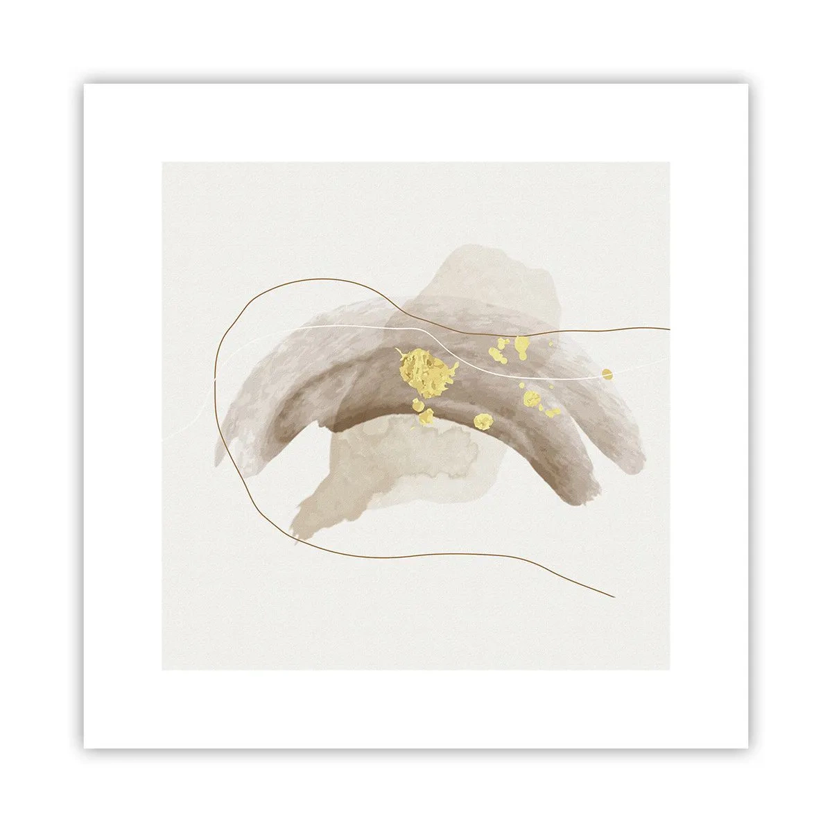 Plakat - Mødt i rummet - 30x30 cm