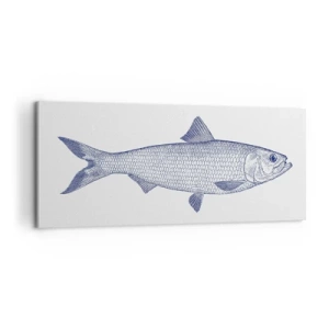 Lærredstryk - Billede på lærred - Hilsner fra de nordlige have - 100x40 cm