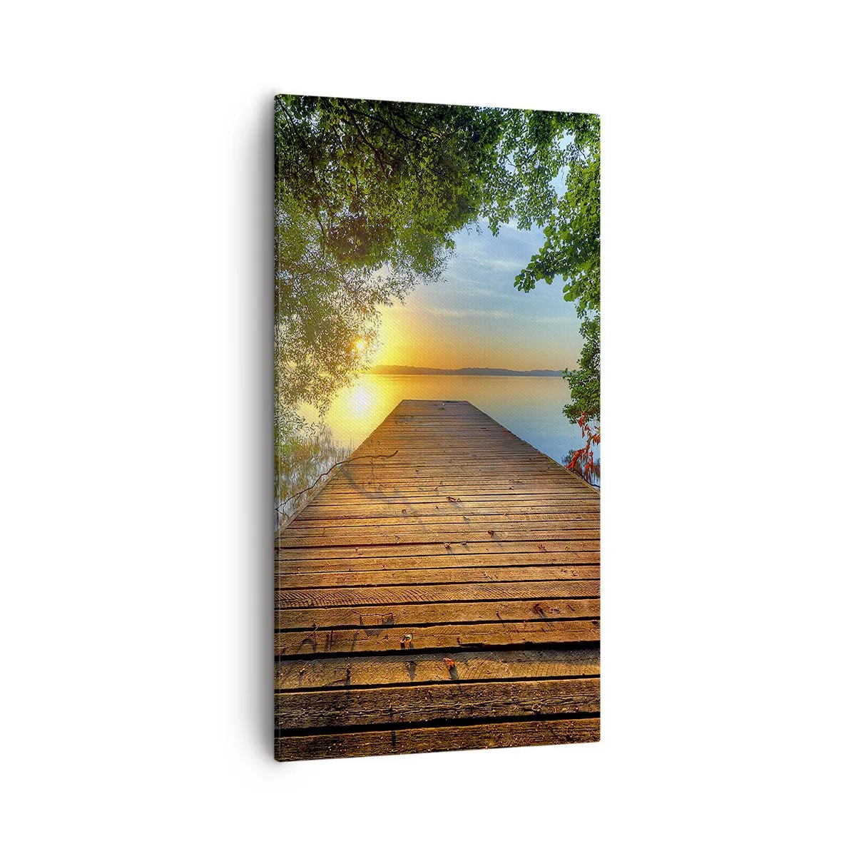 Lærredstryk - Billede på lærred - Tag dig god tid, sæt dig ned - 55x100 cm