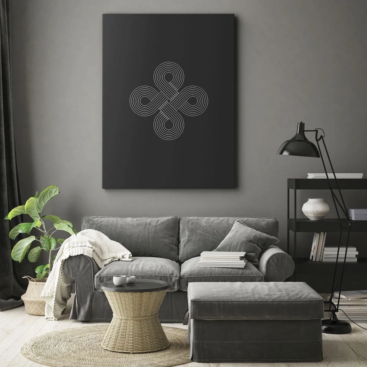 Lærredstryk - Billede på lærred - I den keltiske ånd - 50x70 cm