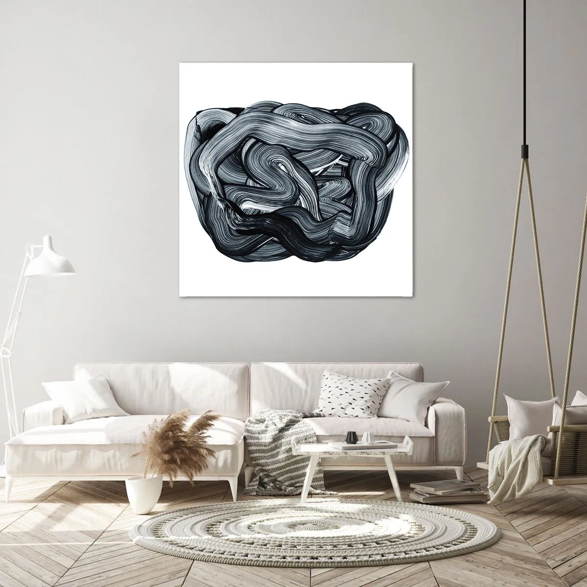 Lærredstryk - Billede på lærred - Så enkelt er det ikke - 60x60 cm