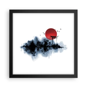 Plakat i sort ramme - Et japansk synspunkt - 30x30 cm