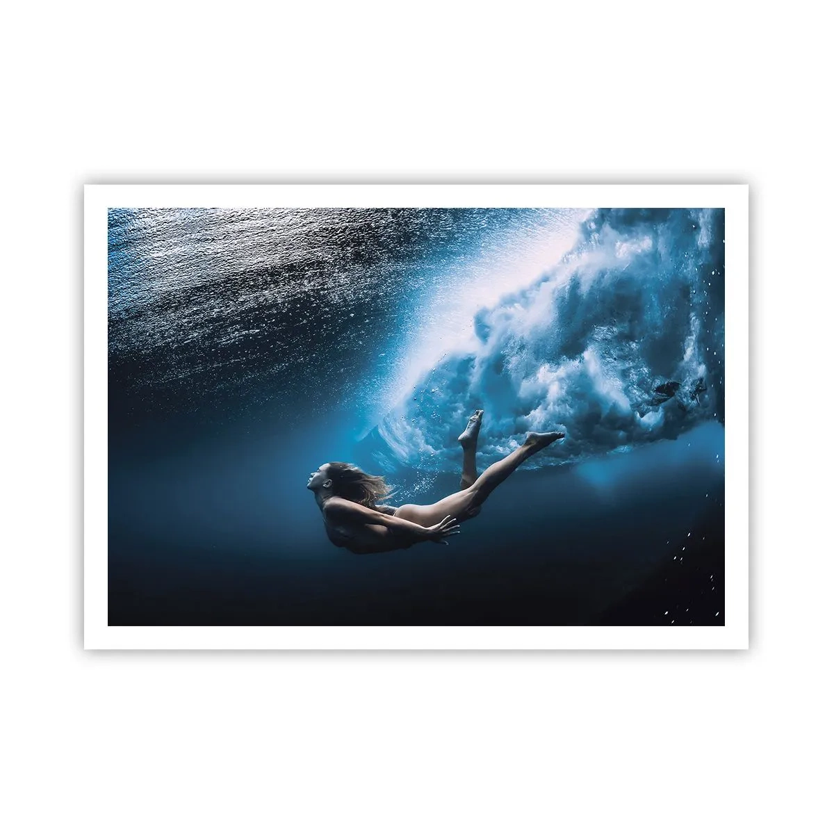Plakat - Den moderne havfrue - 100x70 cm
