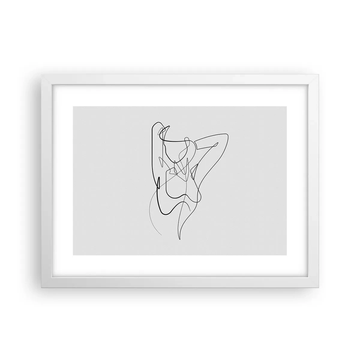 Plakat i hvid ramme - Virkelig, hvad er du for en person... - 40x30 cm