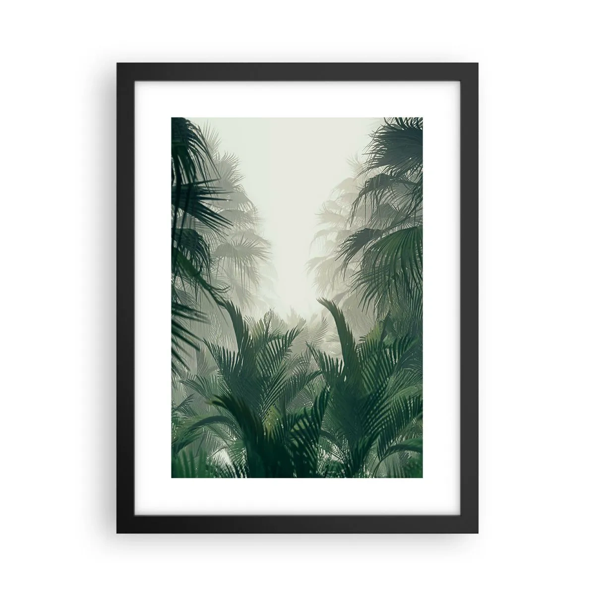 Plakat i sort ramme - Tropisk mysterium - 30x40 cm