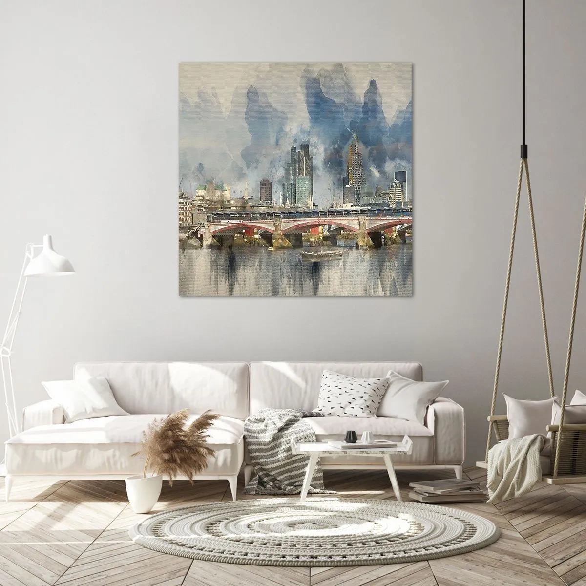 Lærredstryk - Billede på lærred - London i al sin pragt - 30x30 cm