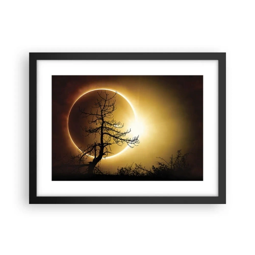 Plakat i sort ramme - Total formørkelse - 40x30 cm