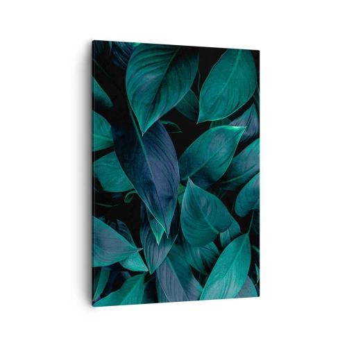 Lærredstryk - Billede på lærred - Grønt i sig selv - 50x70 cm