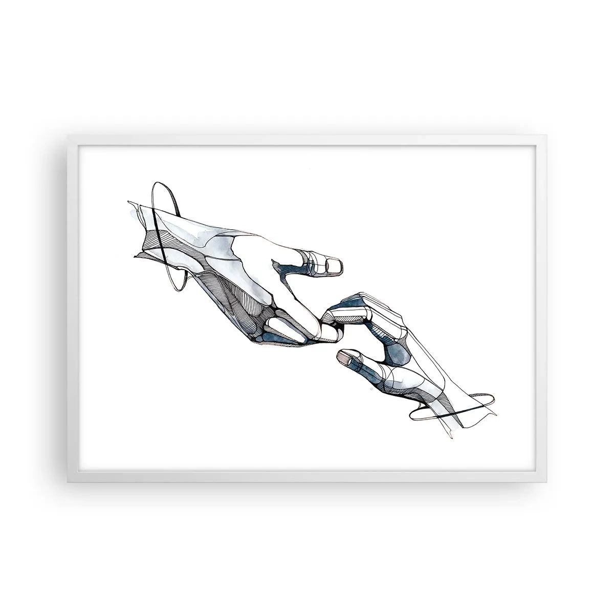 Plakat i hvid ramme - En god gestus - 70x50 cm