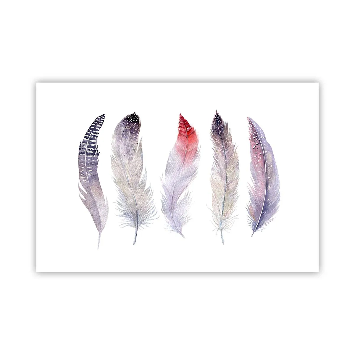 Plakat - Delikat som en flerfarvet tåge - 91x61 cm