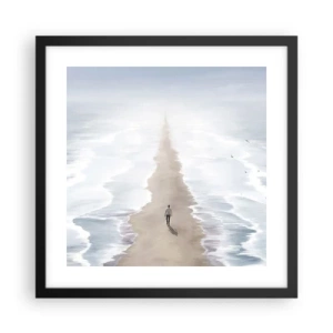 Plakat i sort ramme - Lys fremtid - 40x40 cm