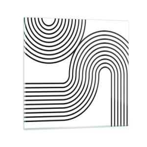 Billede på glas - På en kurve - 30x30 cm