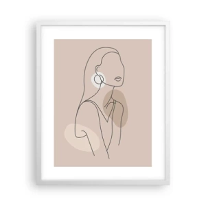 Plakat i hvid ramme - Et ikon for pigelivet - 40x50 cm