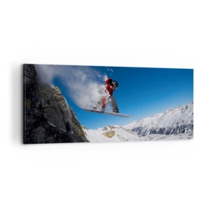 Lærredstryk - Billede på lærred - Og du er blevet en del af rummet - 100x40 cm