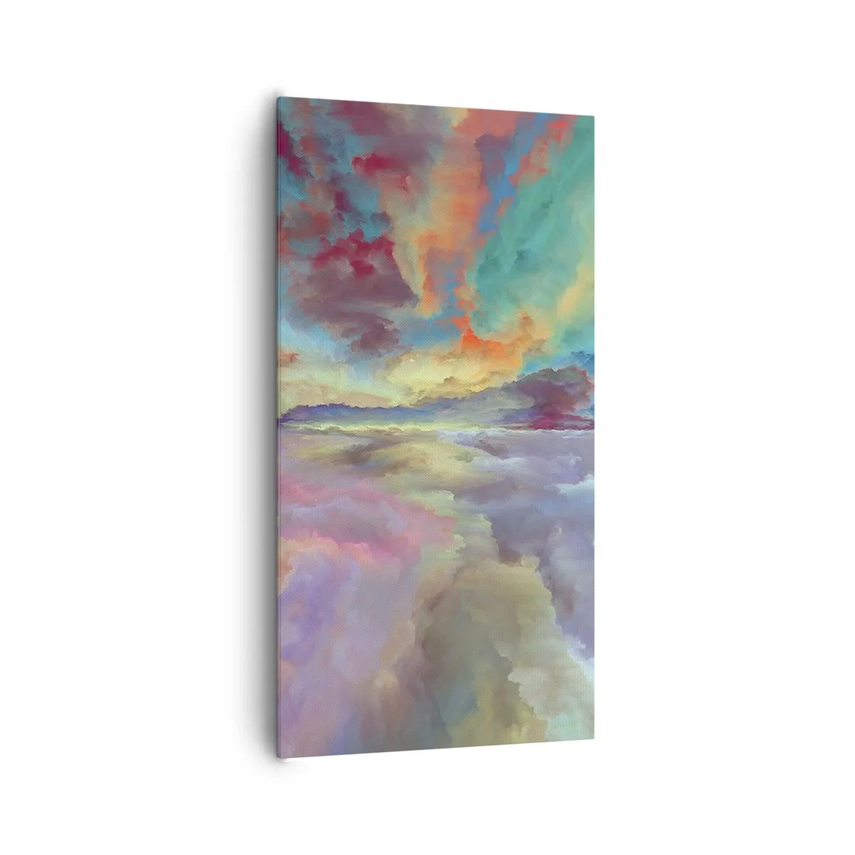 Lærredstryk - Billede på lærred - To himle - 65x120 cm