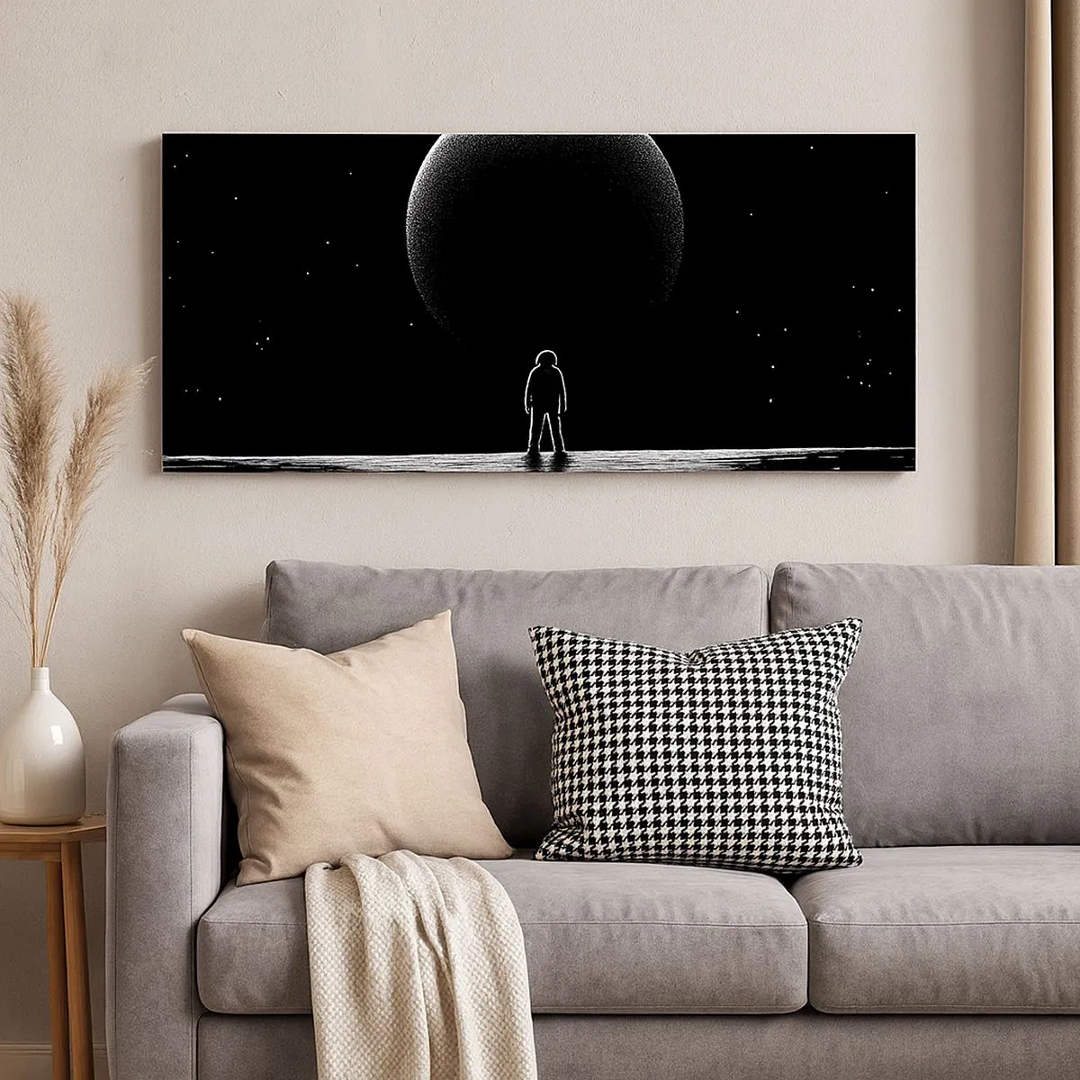 Lærredstryk - Billede på lærred - Ansigt til ansigt - 100x40 cm