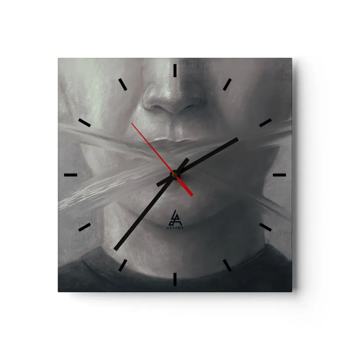 Vægur, Uret - Ikke et ord - 40x40 cm