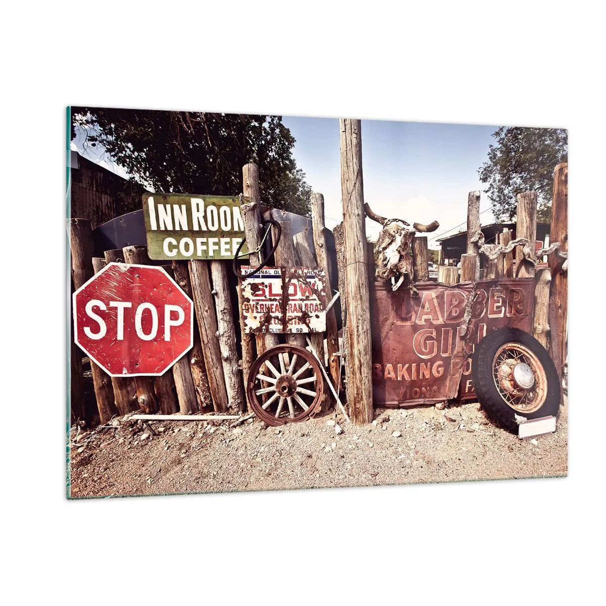 Billede på glas - Og tiden er stoppet - 120x80 cm