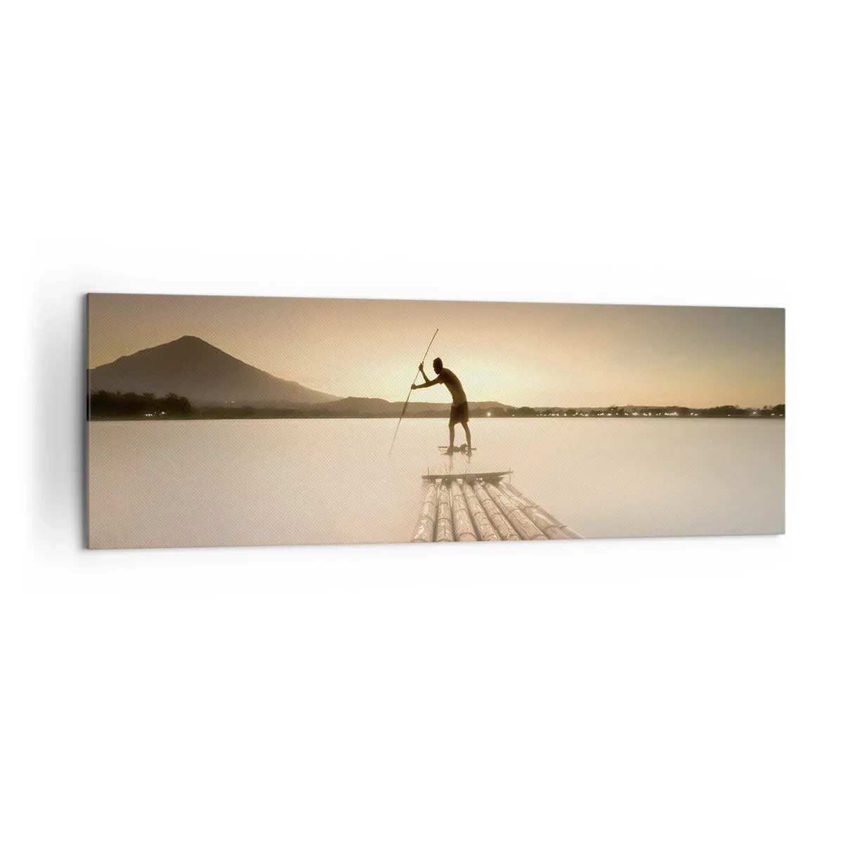 Lærredstryk - Billede på lærred - Før du hviler - 160x50 cm
