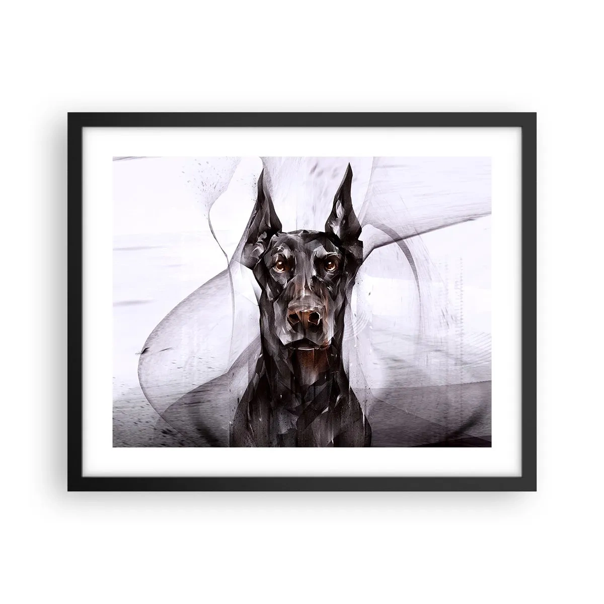 Plakat i sort ramme - Nobelt født - 50x40 cm