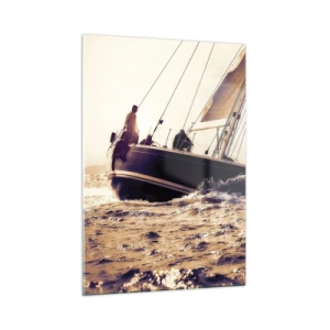Billede på glas - Sejl, sømand - 50x70 cm
