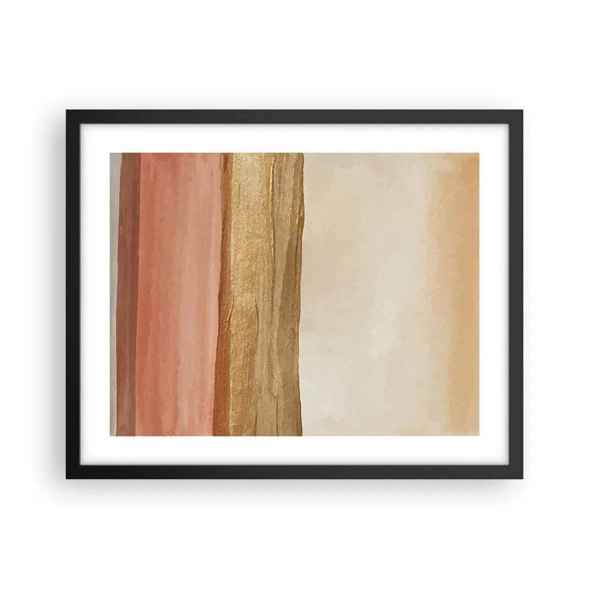 Plakat i sort ramme - Lodret sammensætning - 50x40 cm