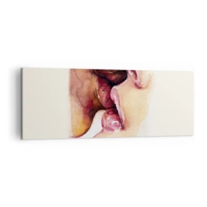 Lærredstryk - Billede på lærred - Som nat og dag, jord og himmel - 140x50 cm